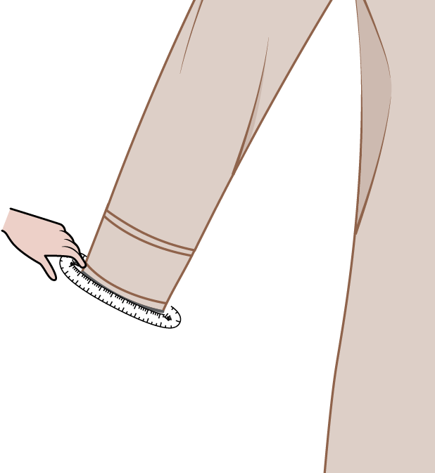 Pergelangan Tangan - Panduan Pengukuran Gamis Custom