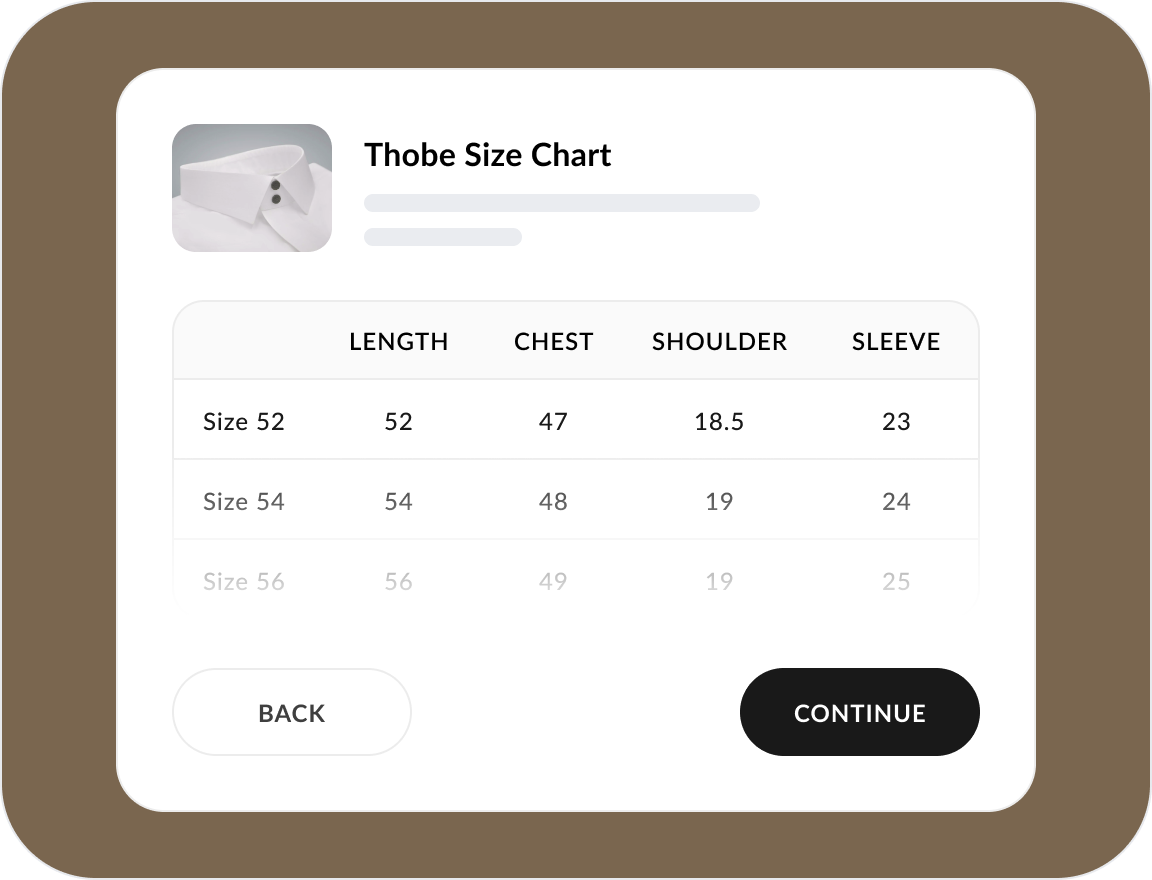 Provide Your Measurements for a Perfect Fit — Beqamis — Beqamis Custom Thobe